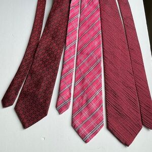 3 French designers ( FERAUD, Canova,  Scherre silk ties made in  🇫🇷 &  🇮🇹